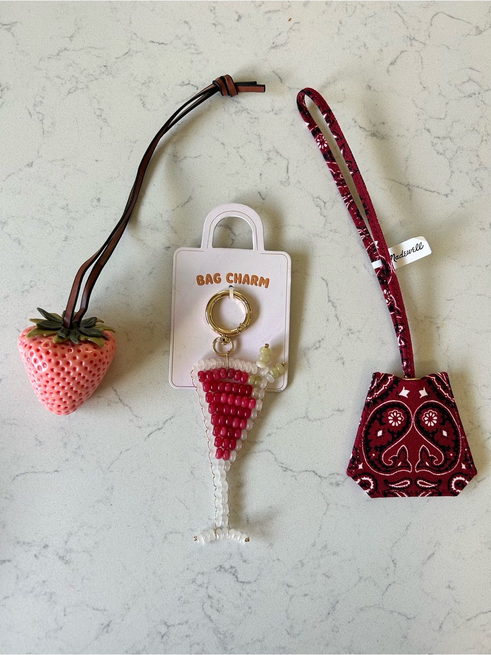 NWT Anthropologie & Madewell Bag Charm Bundle
